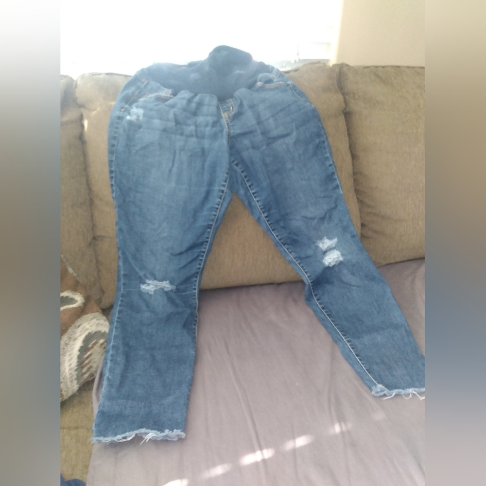 Jessica Simpson Blue Distressed Jeans